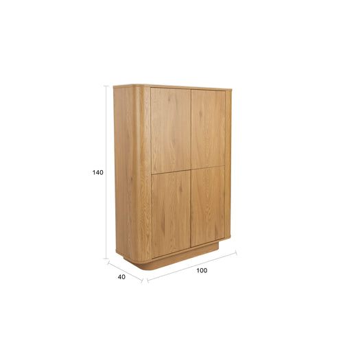 Housecraft Living Almira Kast Hout/ Marmerlook Naturel