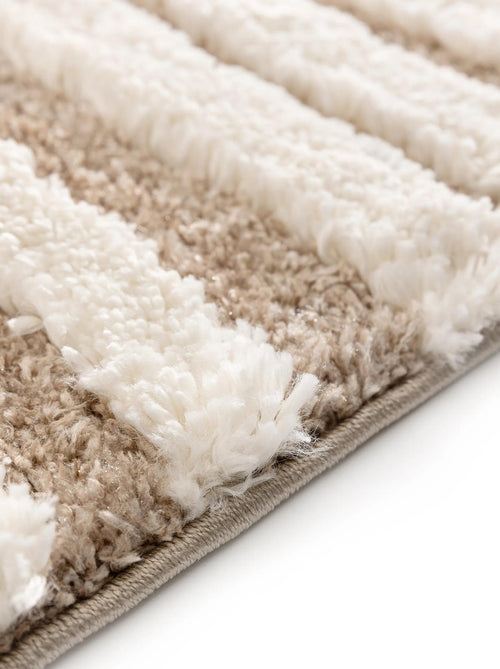 benuta shaggy vloerkleed Tibo - créme/beige - 120x170 cm