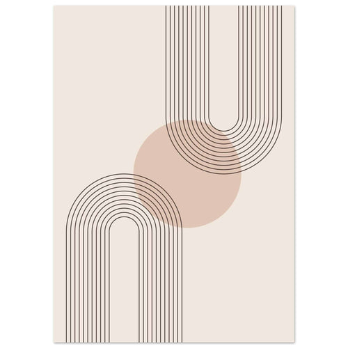 Artfulprints  Boho – Neutral curves   poster 50x70 cm - vtwonen shop