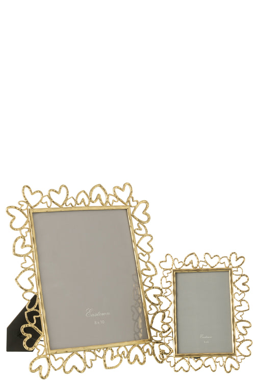 J-Line fotolijst Klo 8X7 Tin - metaal - goud - large