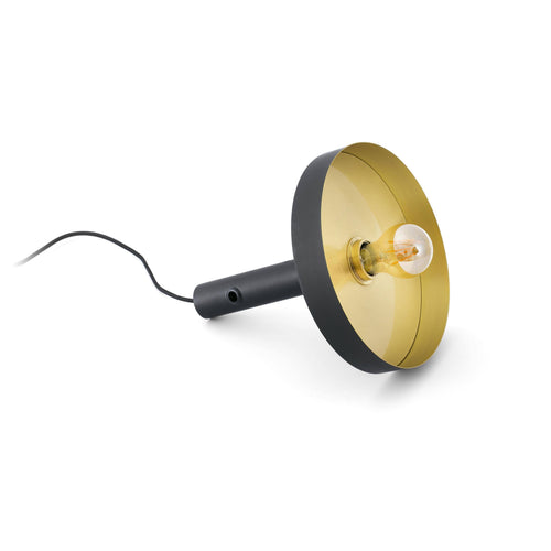 Faro Whizz - 1 Light Vloerlamp Zwart, Satijn goud, E27