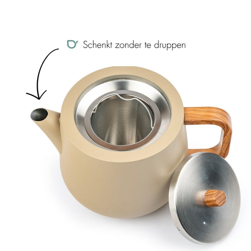 Bredemeijer -Theepot Facet - taupe - 1,1L