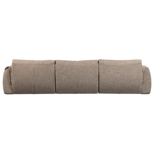 WOOOD 3-zits bank Baggy - Geweven Stof - Bruin Melange - 81x309x101