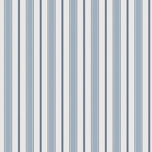 Sanders & Sanders behang strepen blauw en grijs - 53 cm x 10.05 m - 640699