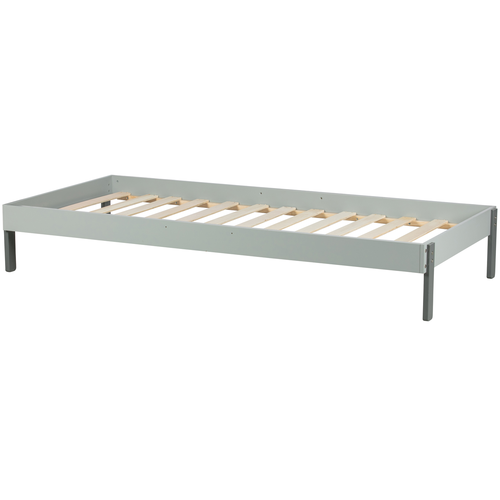 WOOOD bed excl. lade Tipi - Grenen - Betongrijs - 163x215x106 - vtwonen shop