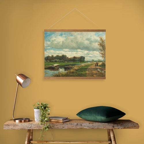 Art for the Home Hangende Poster Linnen - Hollands Landschap - 60x80cm - vtwonen shop