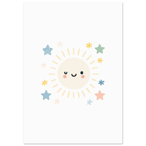 Artfulprints  Pastel sunshine   poster 50x70 cm - vtwonen shop