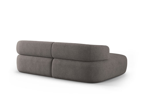 Micadoni linker hoekbank Jenny 5-zits, boucle grijs - 145x200x73cm