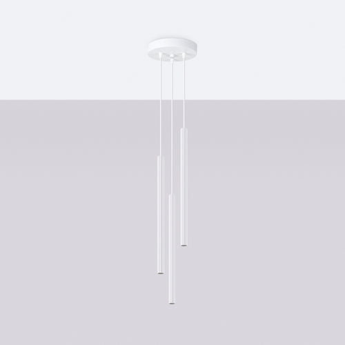 Sollux Lighting Hanglamp ARCHE 3P wit - 20x20x120cm