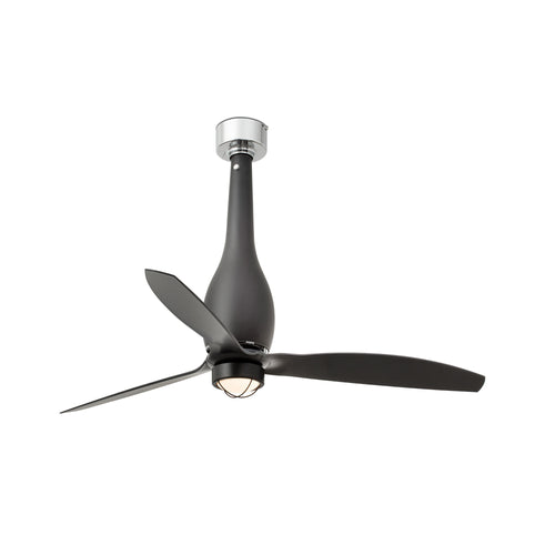 Faro ETERFAN LED matzwarte plafondventilator met DC-motor, 3000K