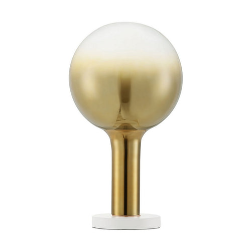 Nova Luce NOSTOS Bolvormige tafellamp goud, mat wit, aanraakgevoelige dimbare LED 3W 165lm 3000K
