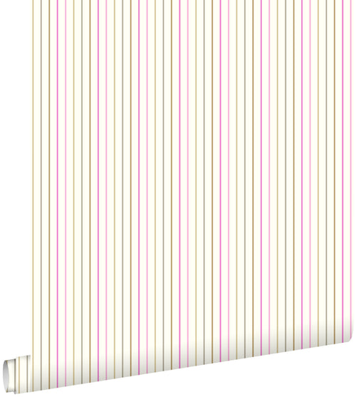 ESTAhome behang strepen babyroze - 53 cm x 10,05 m - 137304 - vtwonen shop