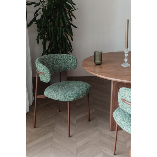 Housecraft Living Claes Eetkamerstoelen Gemêleerd Groen - Set van 2