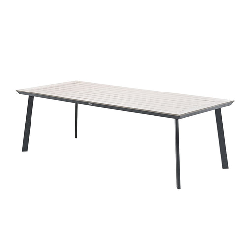 Vigo tafel - 230x100 cm - carbon black -light teak Vironwood