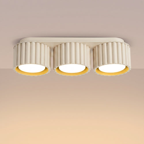 Sollux Lighting Plafondlamp AURA 3 beige Gx53 - 32,5x10x8cm