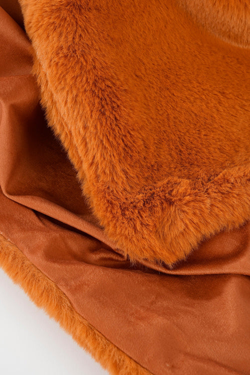 In The Mood Collection Bronte Fleece Deken - L200 x B150 cm - Oranje - vtwonen shop