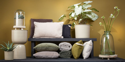 Mica Decorations Florine Fles Vaas - H44 x Ø22 cm - Gerecycled Glas - Transparant