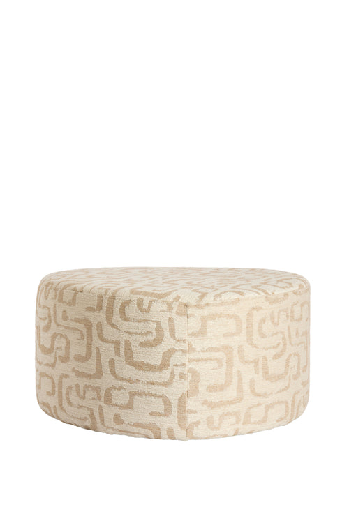 Light & Living poef Liberia - bruin - 68x68x35 cm