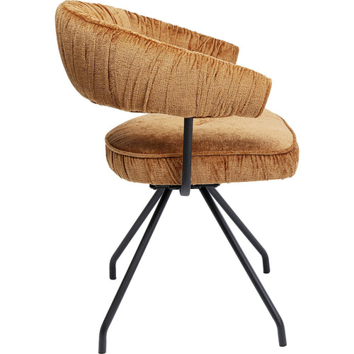 Kare Design Draaistoel met armleuningen Arabella oranje - vtwonen shop