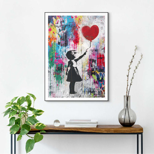 Reinders schilderij Meisje met de ballon - 70x50cm