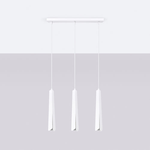 Sollux Lighting Hanglamp PRYSM 3L wit - 45x5x120cm