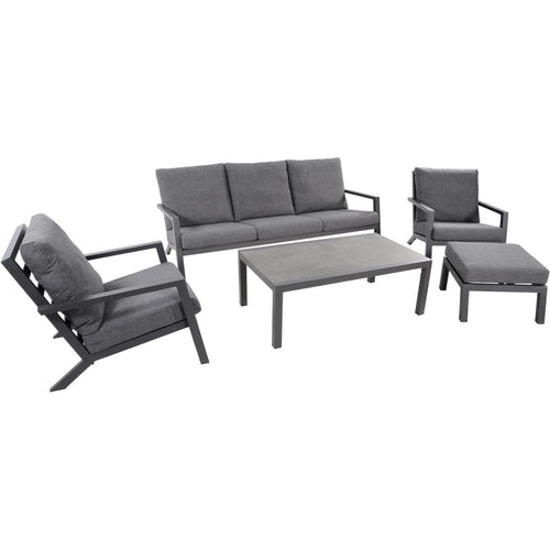 Lesli Living tuintafel Down - grijs - 120x70x43cm