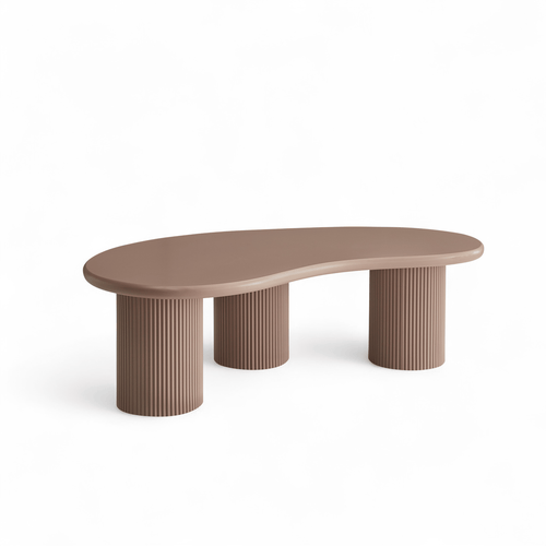 Furnhouse salontafel set Wave - Mokkamousse - Ø 50/130 cm