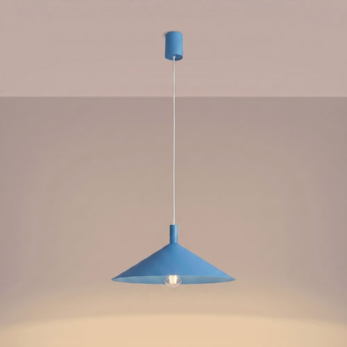 Sollux Lighting Hanglamp NOX 40 lichtblauw - 40x40x135cm