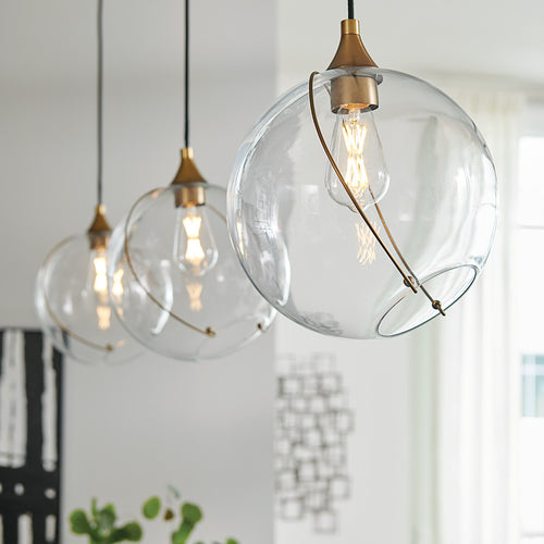 Skye Lisa McDennon by Hinkley 1-lichts hanglamp Heritage messing
