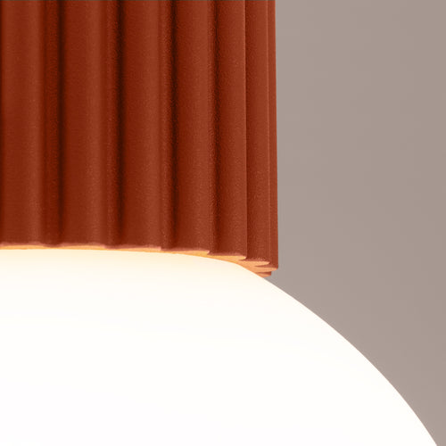 Sollux Lighting Plafondlamp HALO rode okra IP44 - 12x12x21cm
