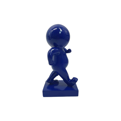 Present Time ornament Amigo Walking Medium - blauw - 10.5x9.8x20cm