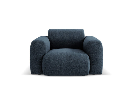 Cosmopolitan Design Fauteuil Nolio 2-zits, chenille, koningsblauw - 95x105x72cm