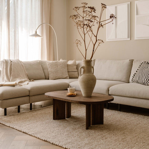 Mrcarpet Wollen vloerkleed Beige/Bruin Gotland 240x340cm