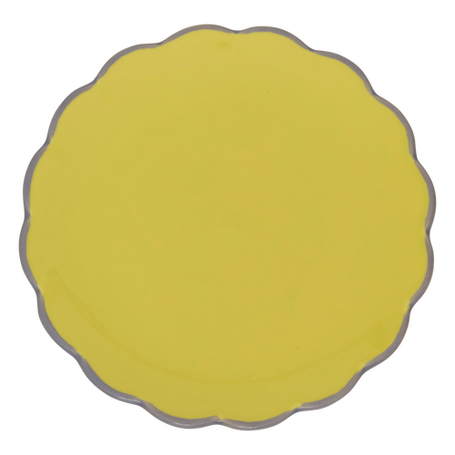 Urban Nature Culture Good Morning bord Sculpted - Limelight - Ø 17cm