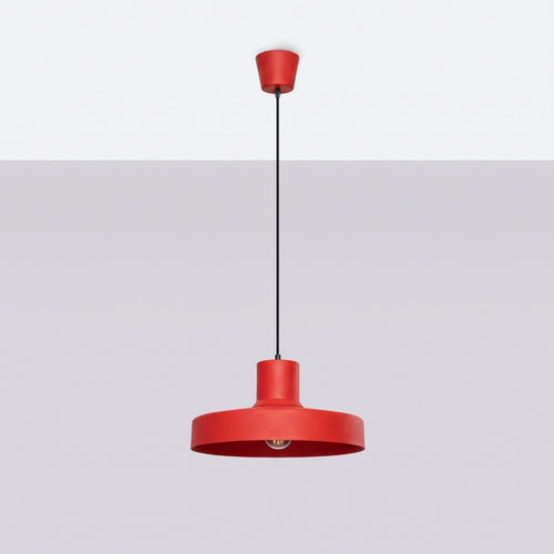 Sollux Lighting Hanglamp BILO rood - 35x35x120cm