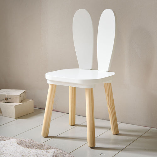 Petite Amélie Kinderstoel KONIJNEN - MDF - wit