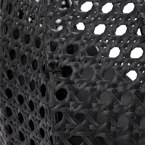 Home Deluxe Polyrotan Hangstoel TWIN Zwart Pure - vtwonen shop