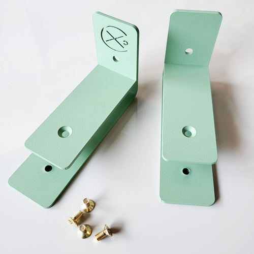 Fabricado wandplank Schappie – abrikoos - 60 cm met wandhaken groen - vtwonen shop