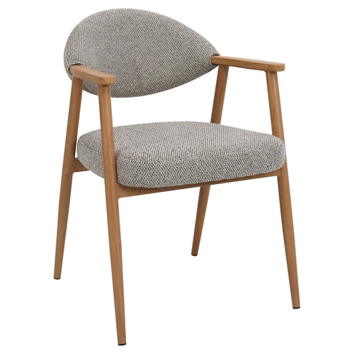 DÉJA Living Eetkamerstoel Karup - Taupe/Naturel - Set van 2 - vtwonen shop