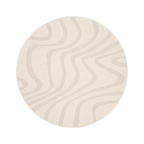 AFK Living vloerkleed  Naya - reliëfeffect - beige - 160 x 160 cm - vtwonen shop