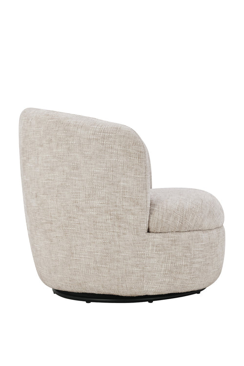 DÉJA Living Draaifauteuil Lilou - Greige Stof - Zithoogte 40cm
