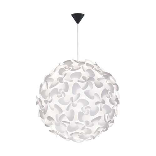 Umage Lora X-Large hanglamp white - met koordset zwart - Ø 75 cm - vtwonen shop