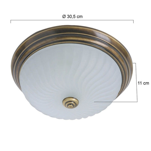 Steinhauer plafondlamp 2779 - 2 lichts - 30.5x 11 cm - brons - vtwonen shop