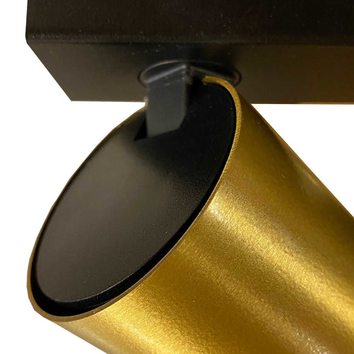 Nowodvorski railsysteem Mono - 8 lichts - 300  x 11   cm - zwart - goud