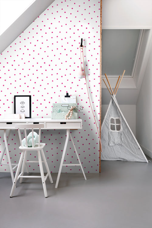 ESTAhome behang bloemen roze - 53 cm x 10.05 m - 115814