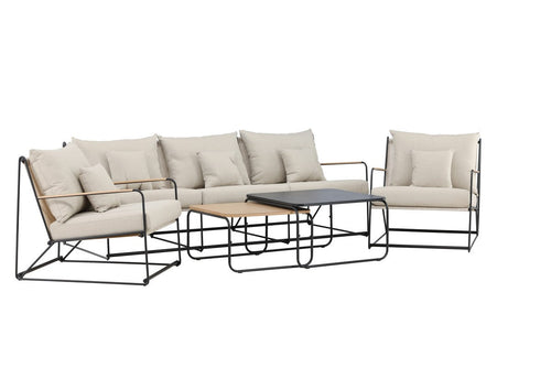 Rebellenclub Loungeset Olbia - Zwart