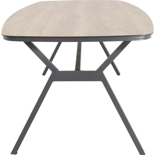 Lesli Living tuintafel Odense - grijs - 200x100cm