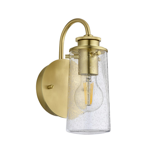 Braelyn Kichler 1-lichts wandlamp geborsteld messing IP44