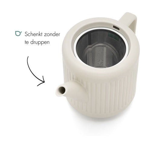 Bredemeijer - Theepot Skagen 1,2L wit - vtwonen shop