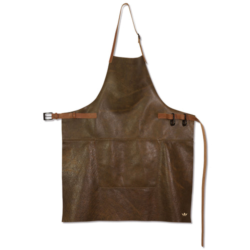 Dutchdeluxes BBQ - Barbecueschort - Keukenschort - Vintage Brown/Cognac Leer - Luxe - Handgemaakt - vtwonen shop